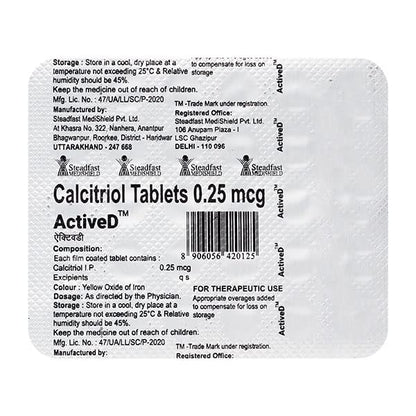 Actived 0.25mcg - Strip of 30 Tablets