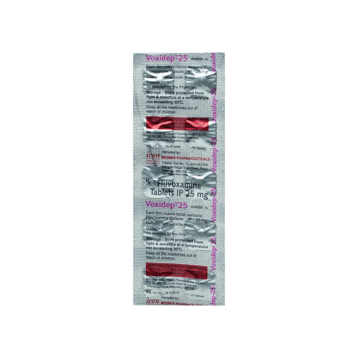 Voxidep 25MG - Strip of 10 Tablets