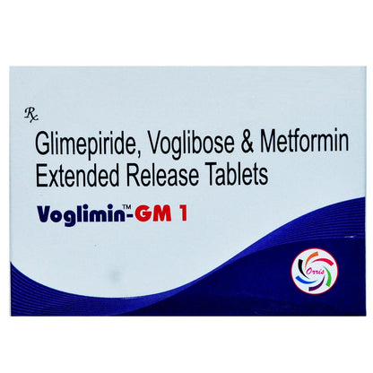 Voglimin-GM 1 - Strip of 10 Tablets