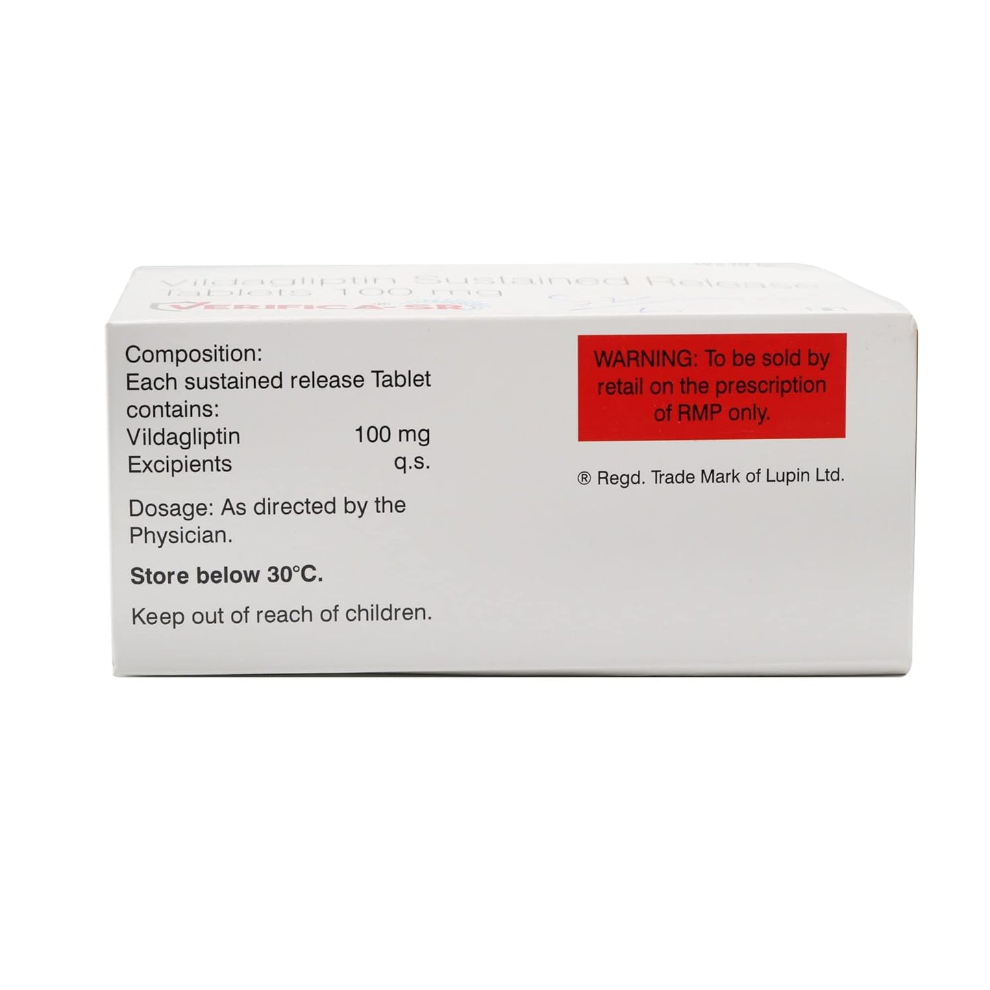 Verifica-SR 100 - Strip of 10 Tablets