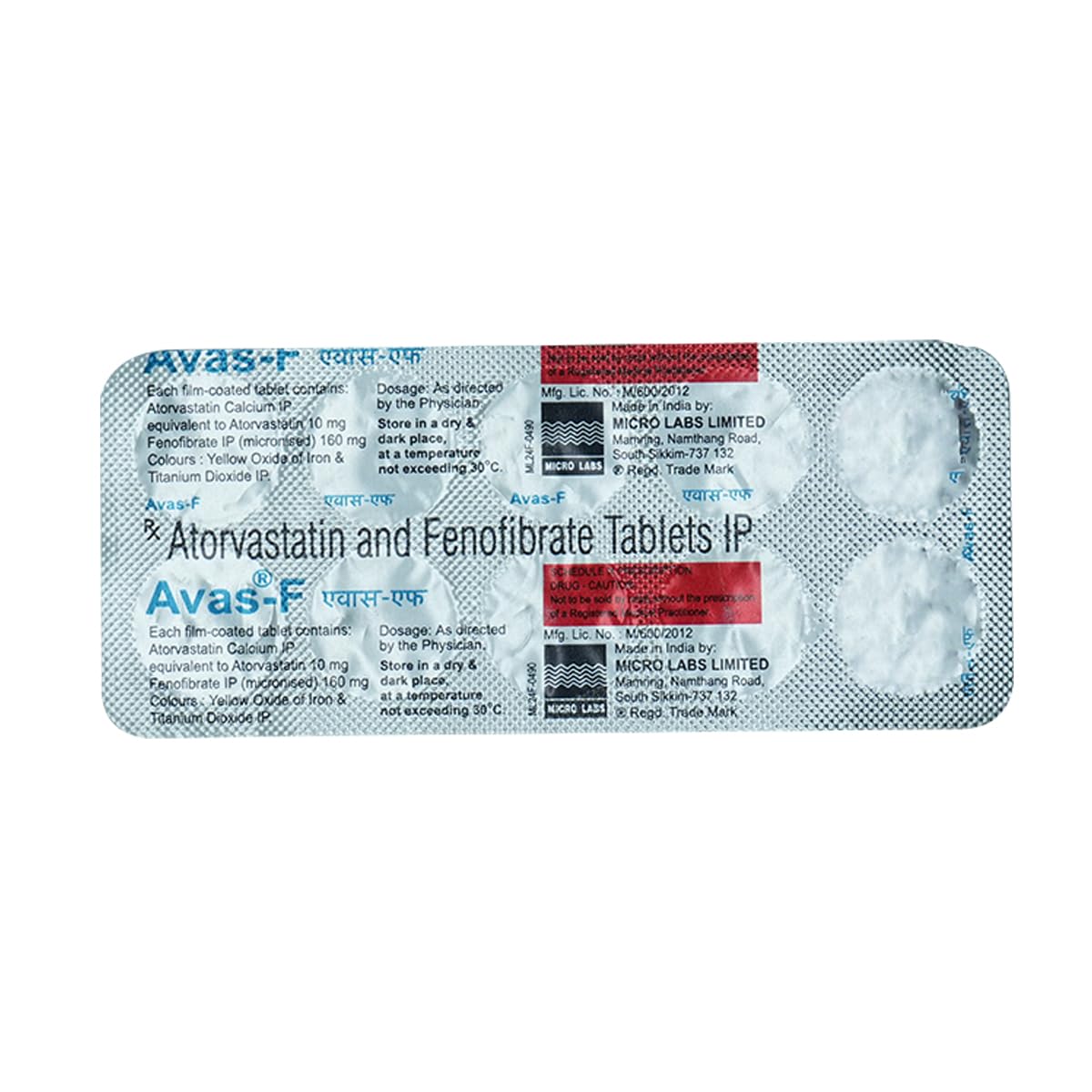 Avas F - Strip of 10 Tablets