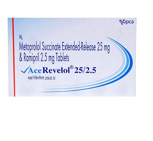 Ace Revelol 25/2.5 - Strip of 10 Tablets