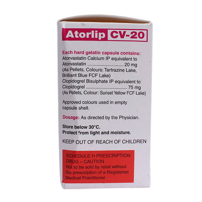 Atorlip Cv-20mg - Strip of 10 Capsules