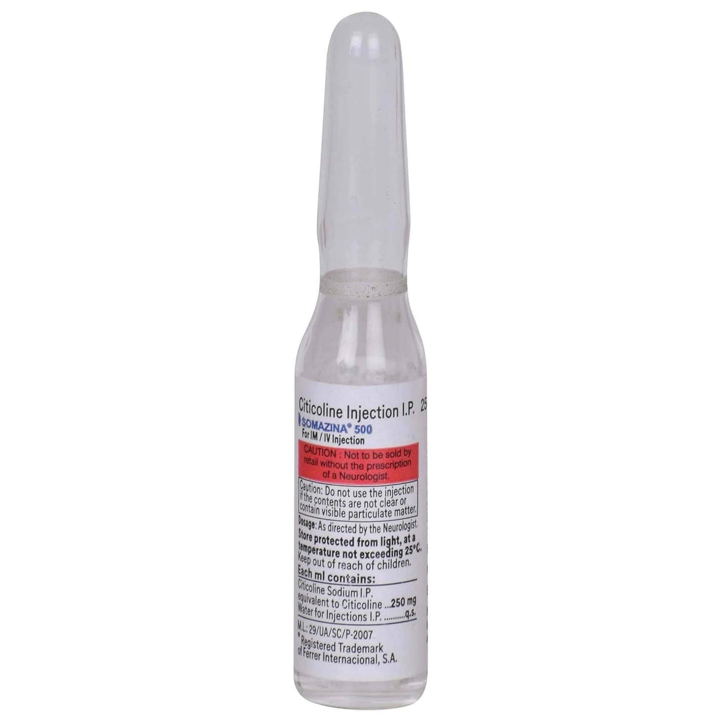 Somazina 500 - Vial of 2 ml Injection