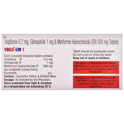 Vogs GM 1 - Strip of 15 Tablets