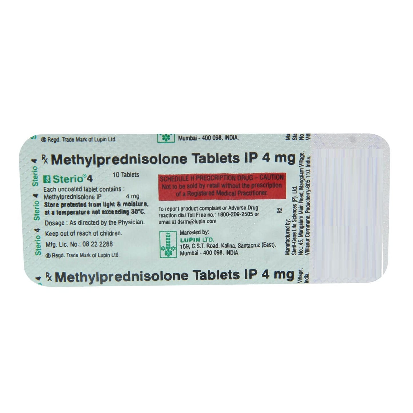 Sterio 4 - Strip of 10 Tablets