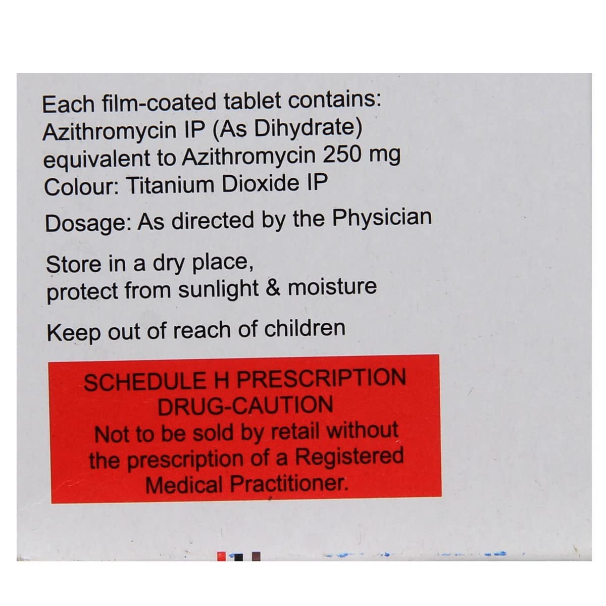 Azifast 250 - Strip of 6 Tablets