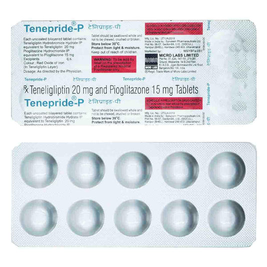 Tenepride P 20/15 mg - Strip of 10 Tablets