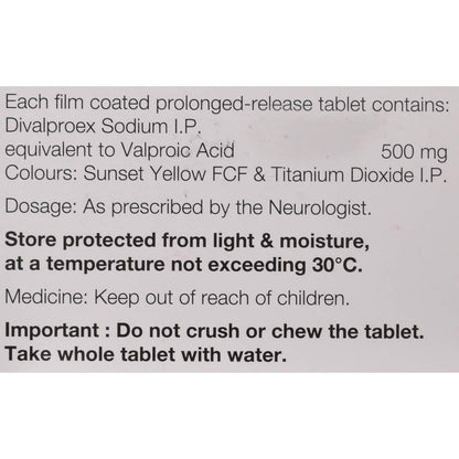 Valance OD 500 - Strip of 15 Tablets