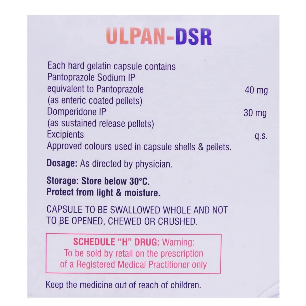 Ulpan-DSR - Strip of 10 Capsules