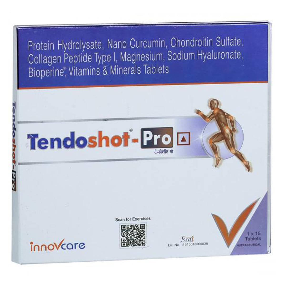 Tendoshot-Pro -Strip of 15 Tablets