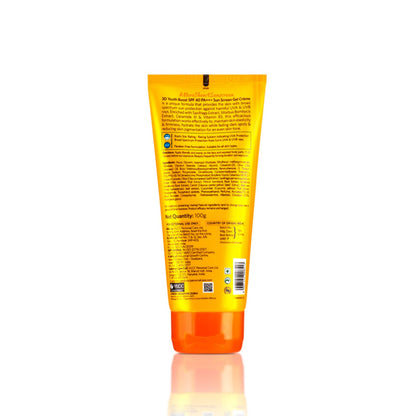 VLCC 3D Youth Boost SPF 40 +++ Sunscreen Gel Crème - 100g | UVA & UVB Protection | Broad Spectrum Sunscreen for Skin Elasticity, Firmness & Reduced Skin Pigmentation.