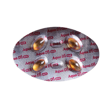 Aqua D3 60K - Strip of 4 Capsules