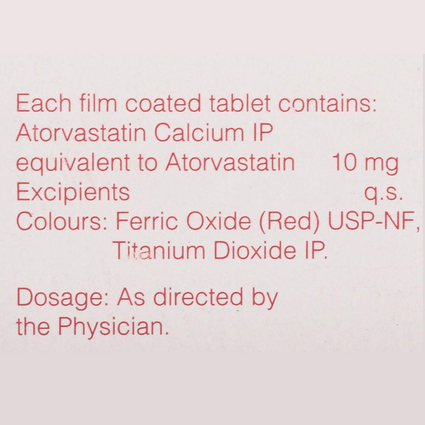 Aztor 10 - Strip of 15 Tablets