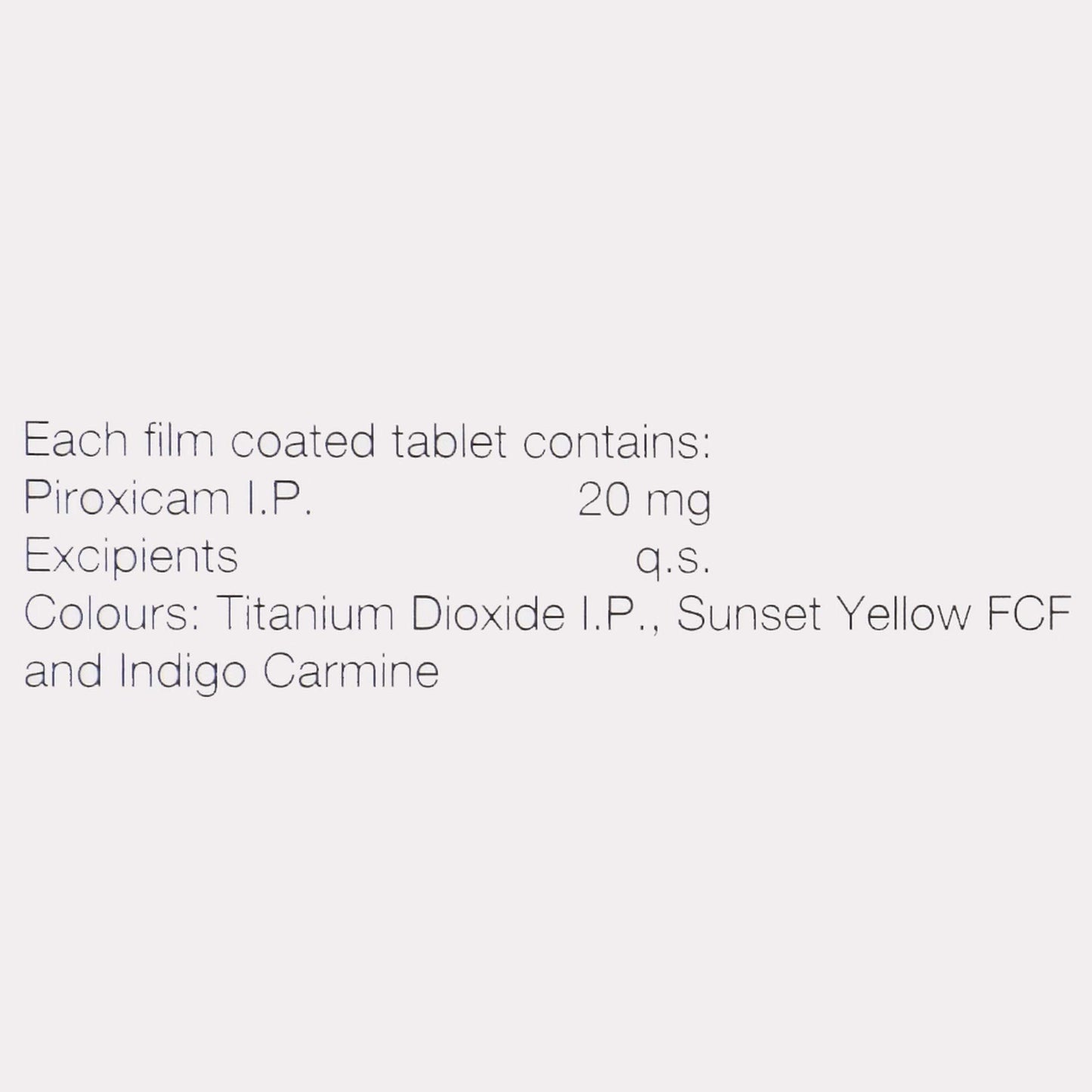 Suganril 20mg - Strip of 15 Tablets