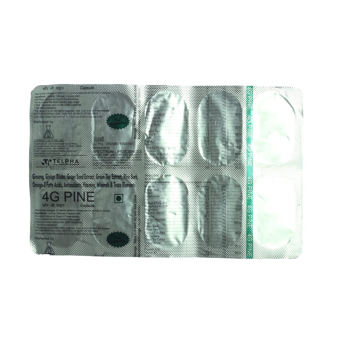 4G Pine - Strip of 10 Capsules