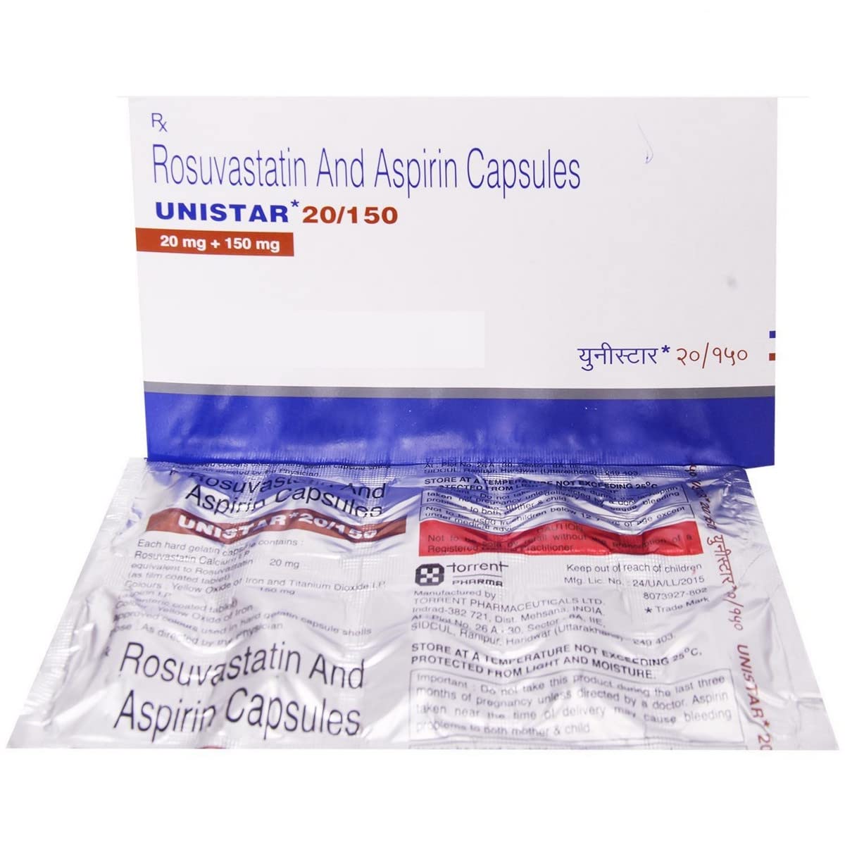 Unistar 20/150MG - Strip of 10 Capsules