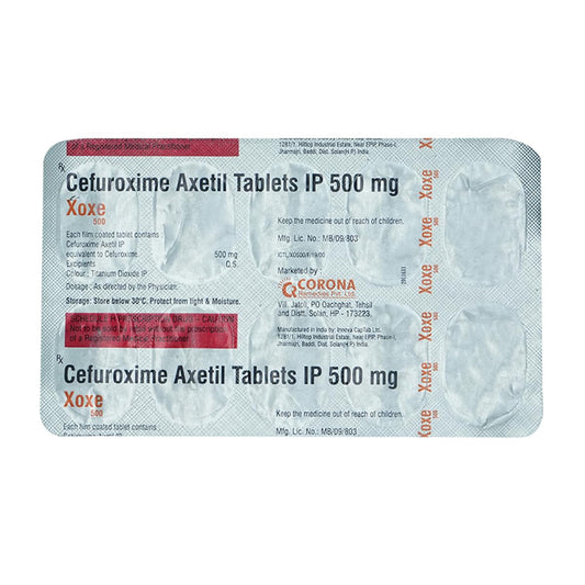 Xoxe 500 MG - Strip of 10 Tablets