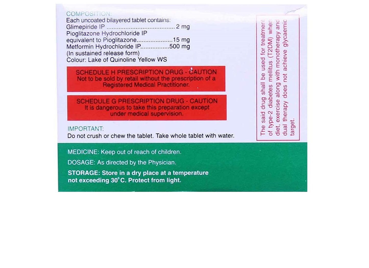 ZIGLIM PLUS 2 mg - Strip of 10 Tablets