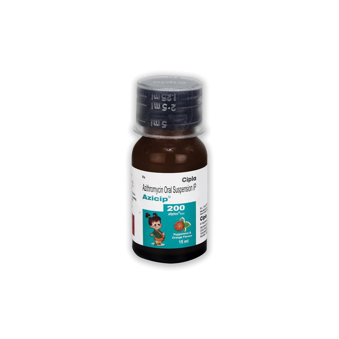 Azicip 200 - Bottle of 15ml Oral Suspension