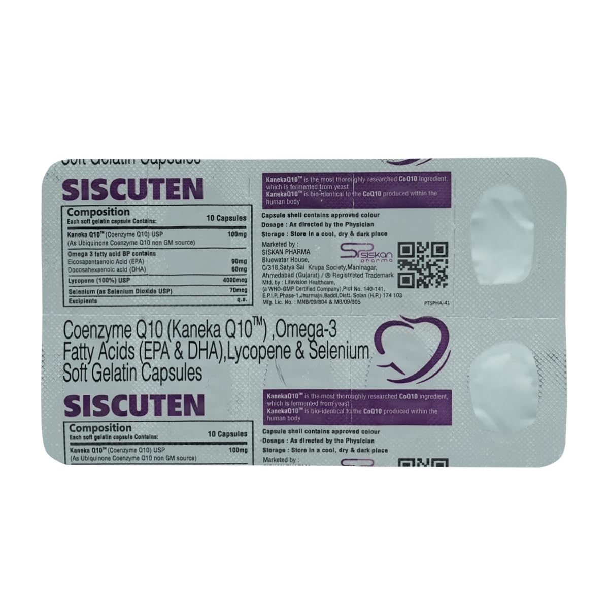 SISCUTEN SOFTGEL - Strip of 10 Capsules