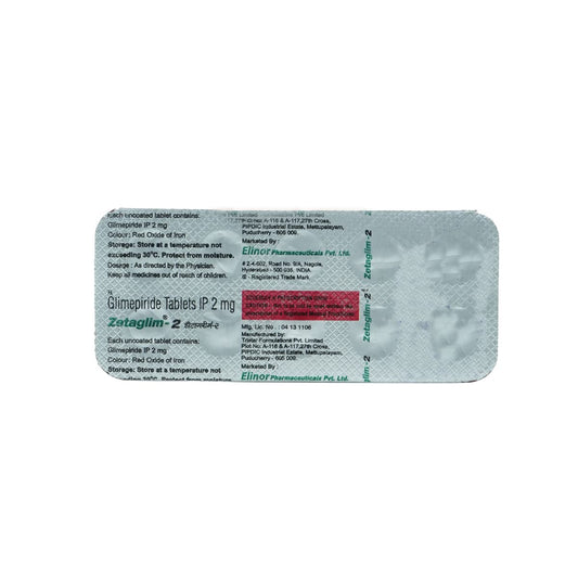 Zetaglim 2mg - Strip of 10 Tablets