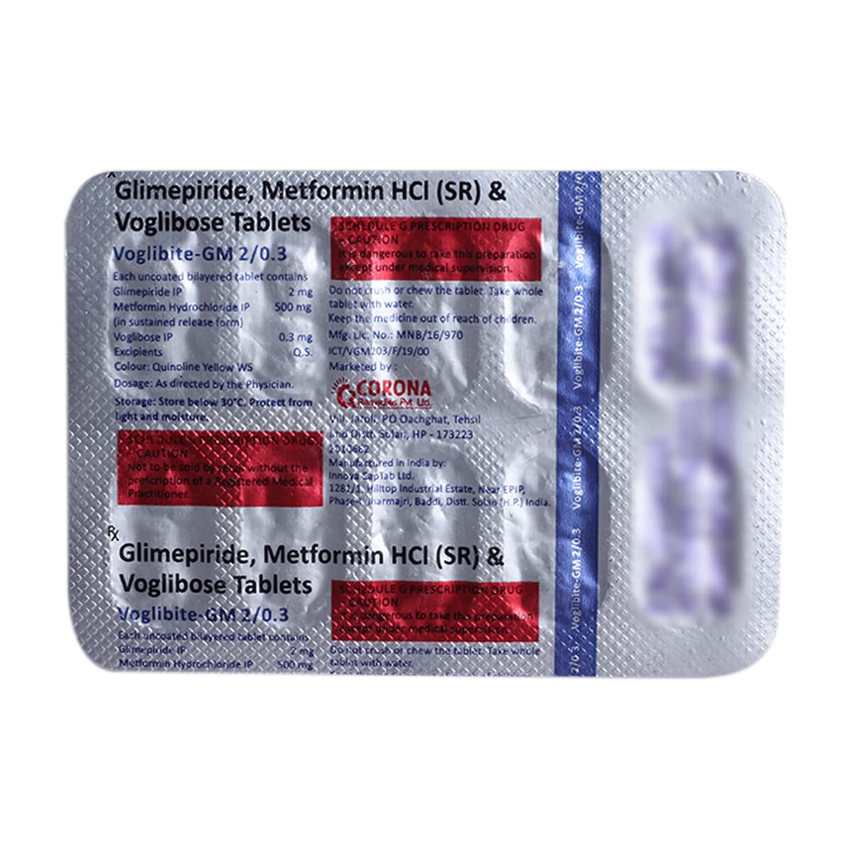 Voglibite-GM 2/0.3MG - Strip of 10 Tablets