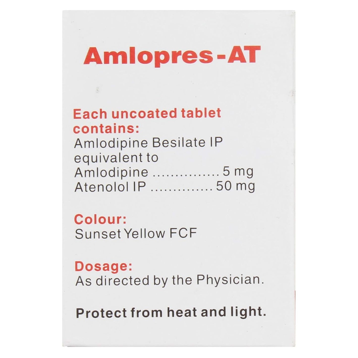 Amlopres-AT - Bottle of 30 Tablets