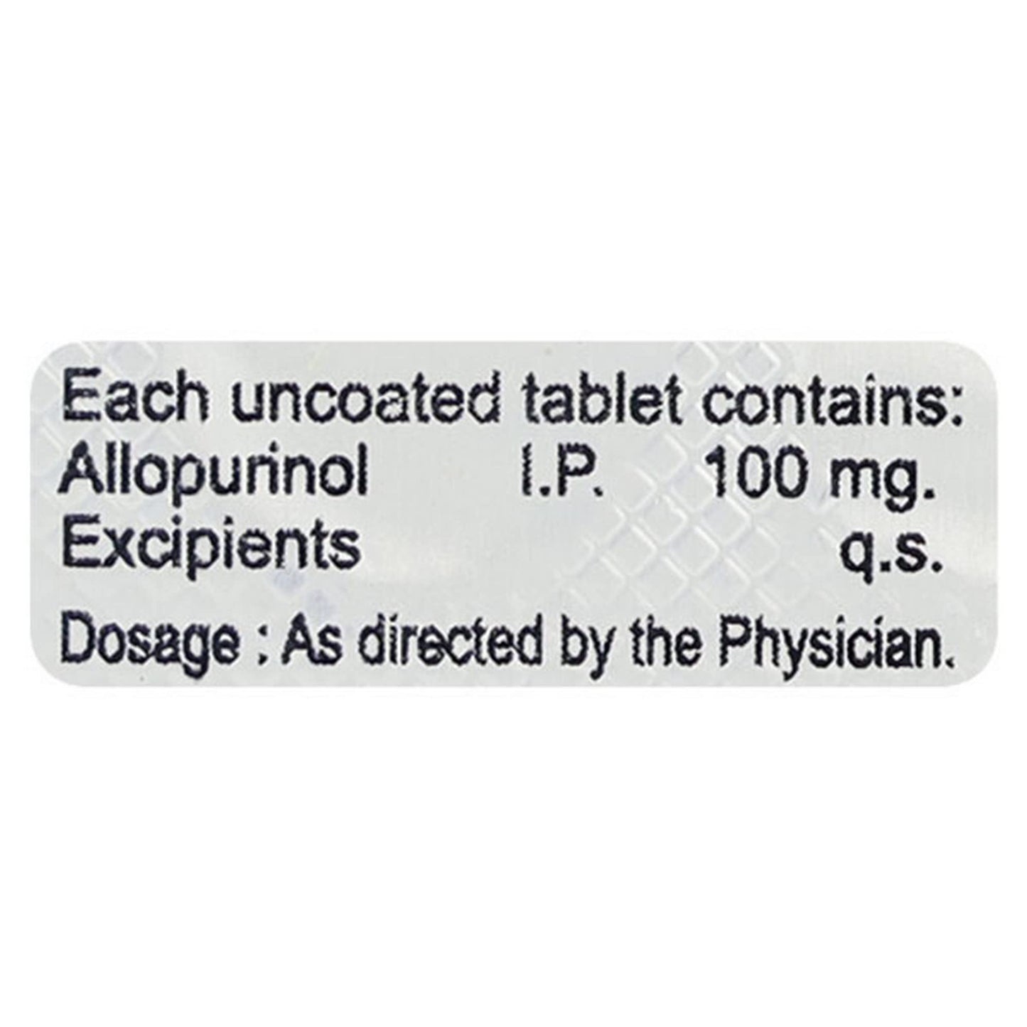 Uricare 100 MG - Strip of 10 Tablets