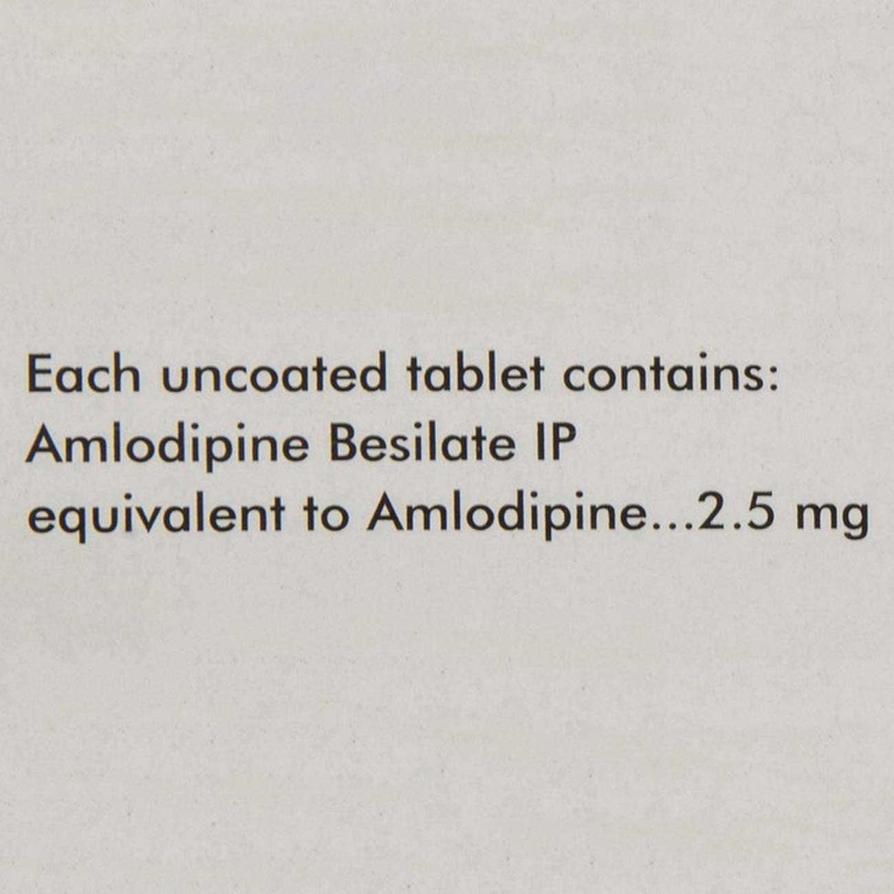 Amlong 2.5 - Strip of 15 Tablets