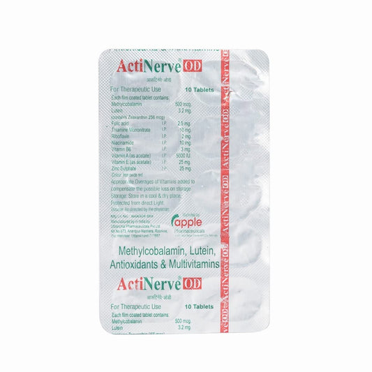 Actinerve OD - Strip of 10 Tablets