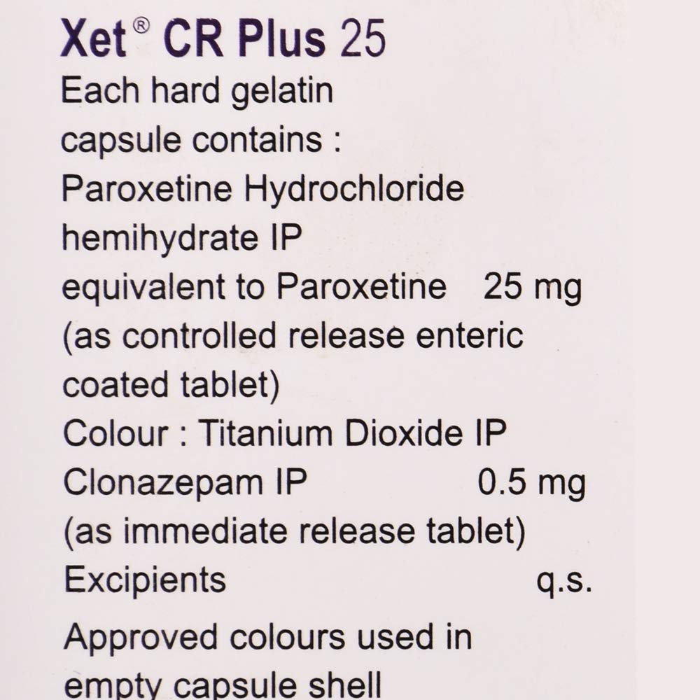 Xet CR Plus 25 - Strip of 10 Capsules