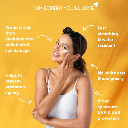 WOW Skin Science Sunscreen Gel For All Skin Types | SPF 55 PA++++ | With Glutathione & Aloe Vera Extract | Lightweight | Quick Absorbing | No White Cast | UVA & UVB Protection | 10 ml