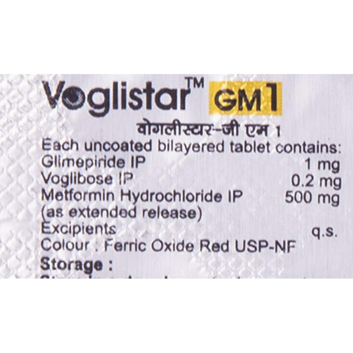 Voglistar GM1 - Strip of 10 Tablets