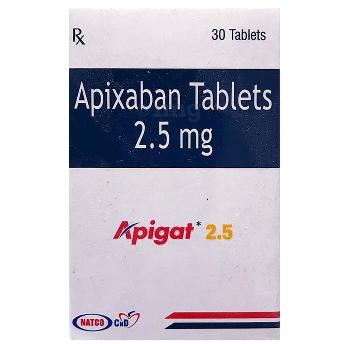 Apigat 2.5MG - Bottle of 30 Tablets