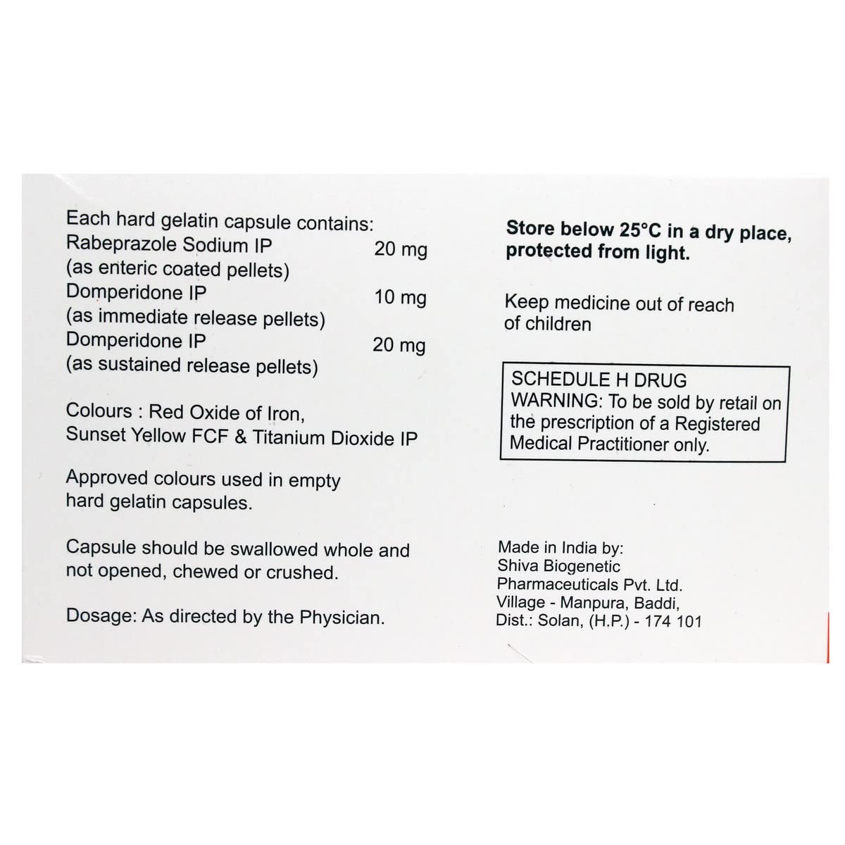 Rabalkem DSR - Strip of 10 Capsules