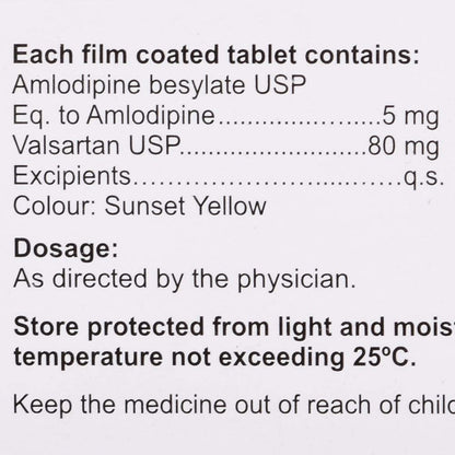 Valembic 80 AM - Strip of 10 Tablets