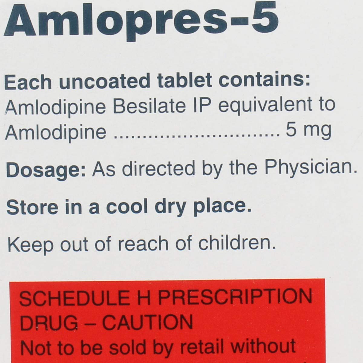 Amlopres-5 - Strip of 30 Tablets