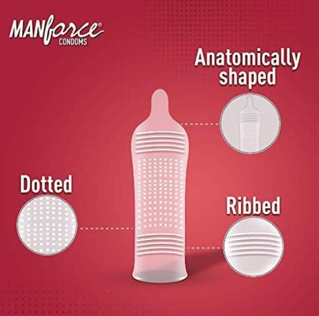 Manforce Sunny Edition Condoms | 10 pcs | Ribbed, Dotted & Anatomically Shaped Condoms | India’s No. 1* Condom Brand for Safe Sex