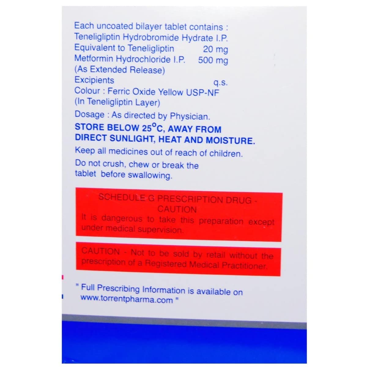 Tenepure-M 500 - Strip of 15 Tablets