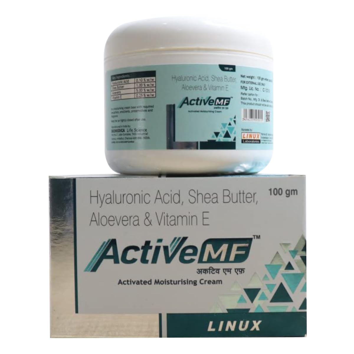 Active MF - Tube of 100g Moisturising Cream