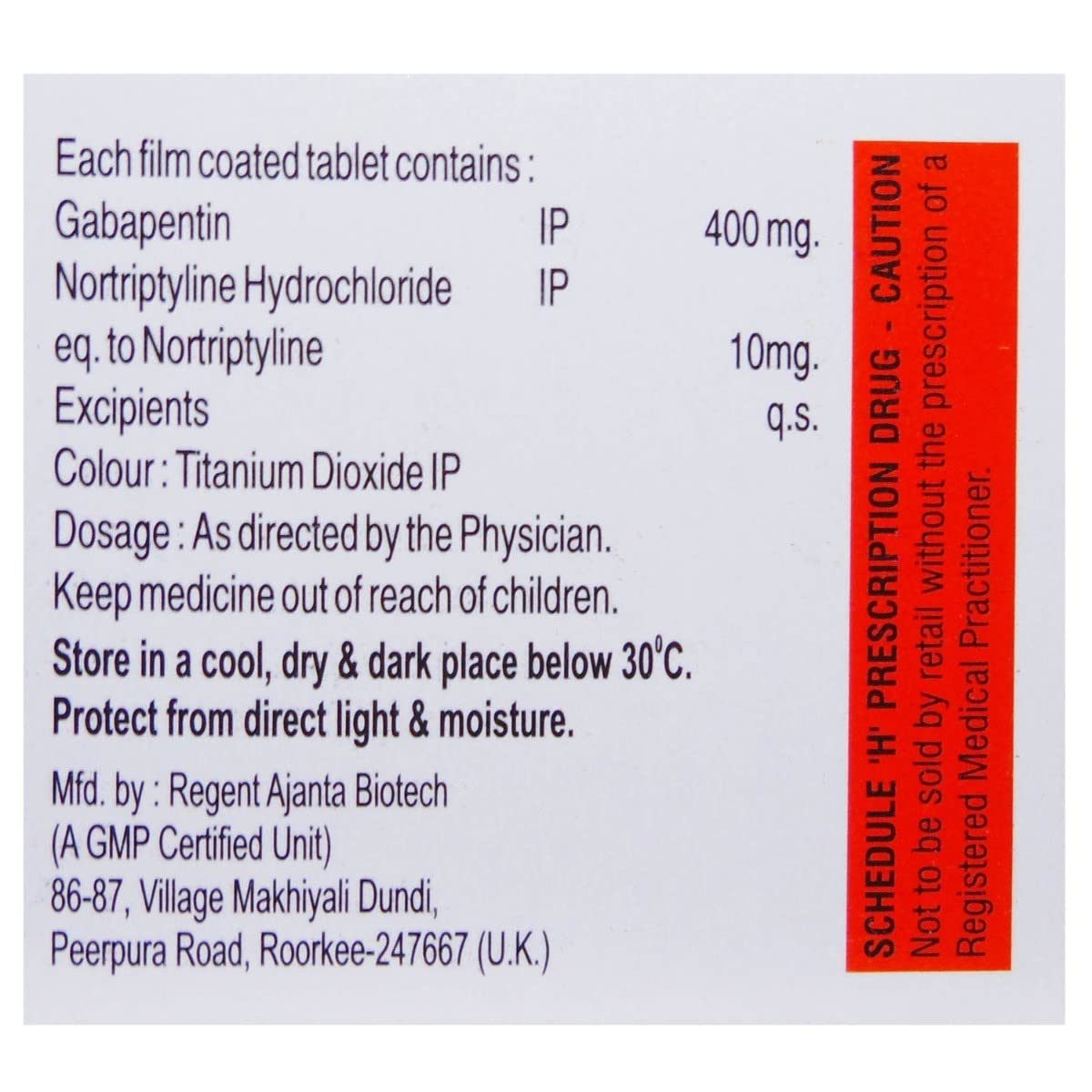 GABALIP-NT - Strip of 10 Tablets