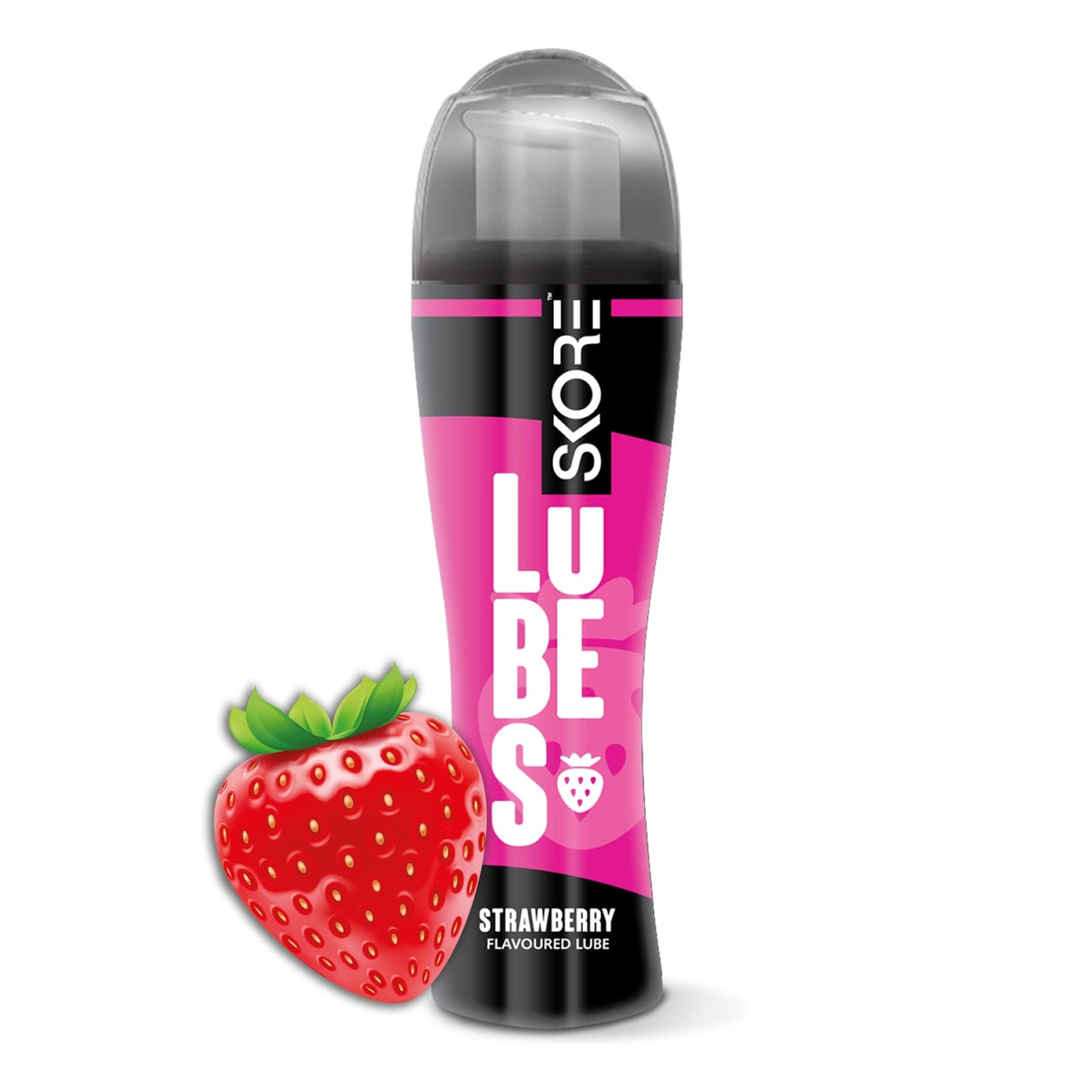 Skore Lubes Lubricant Gel for Men & Women | Cherry Flavored | Skin Friendly | Water Based | Compatible with condoms | 50ml