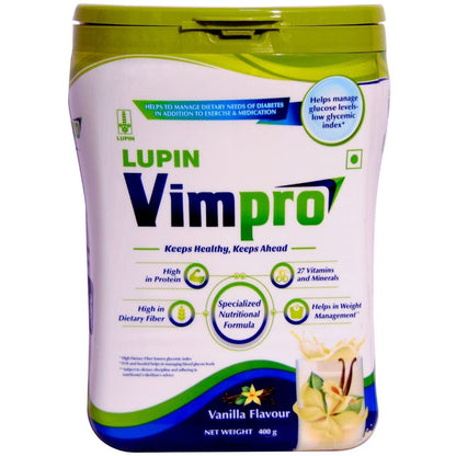 Vimpro Vanilla Flavour - Pack of 400 gm Powder