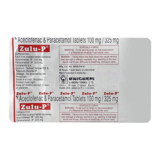 Zulu-P - Strip of 10 Tablets