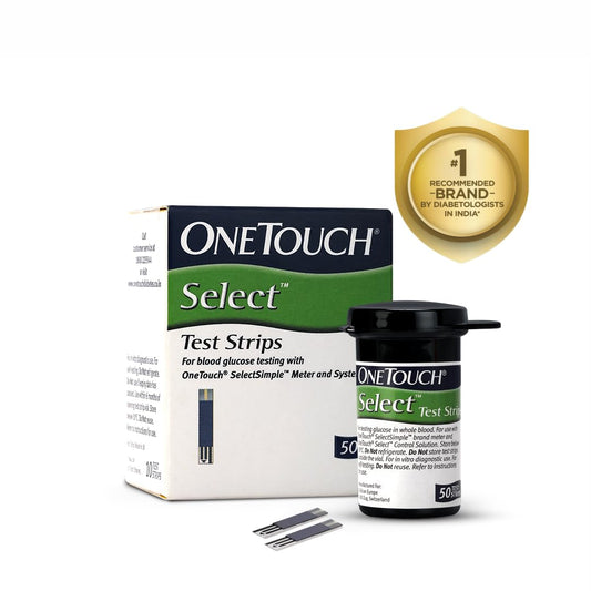 OneTouch Select Test Strips | Pack of 25 Strips | Blood Sugar Test Machine Testing Strips | Global Iconic Brand | For use with OneTouch Select Simple Glucometer