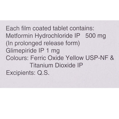 Zoryl-M 1 - Strip of 20 Tablets