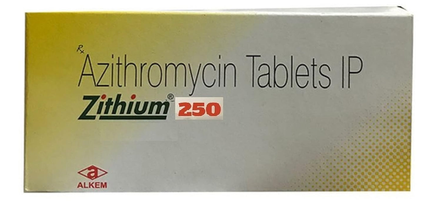 Zithium 250 mg - Strip of 6 Tablets