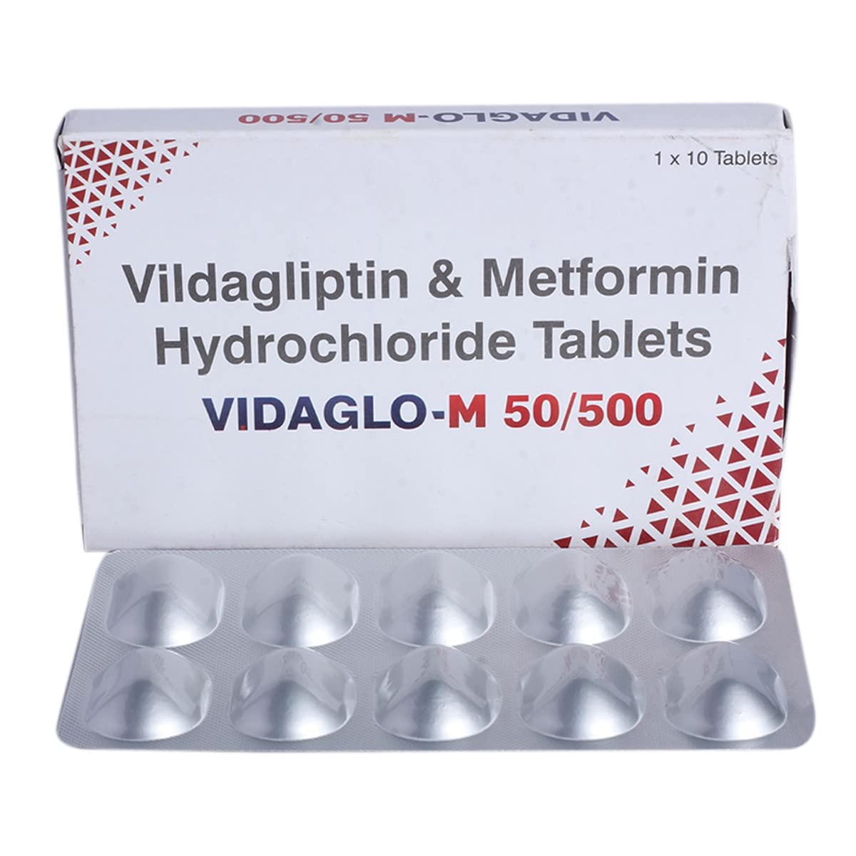 Vidaglo-M 50MG/500MG - Strip of 10 Tablets