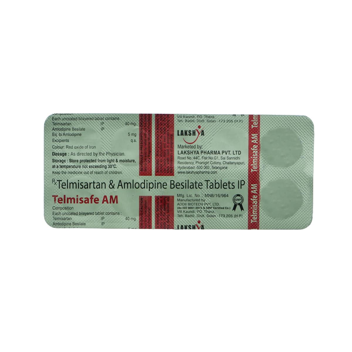 Telmisafe AM - Strip of 10 Tablets